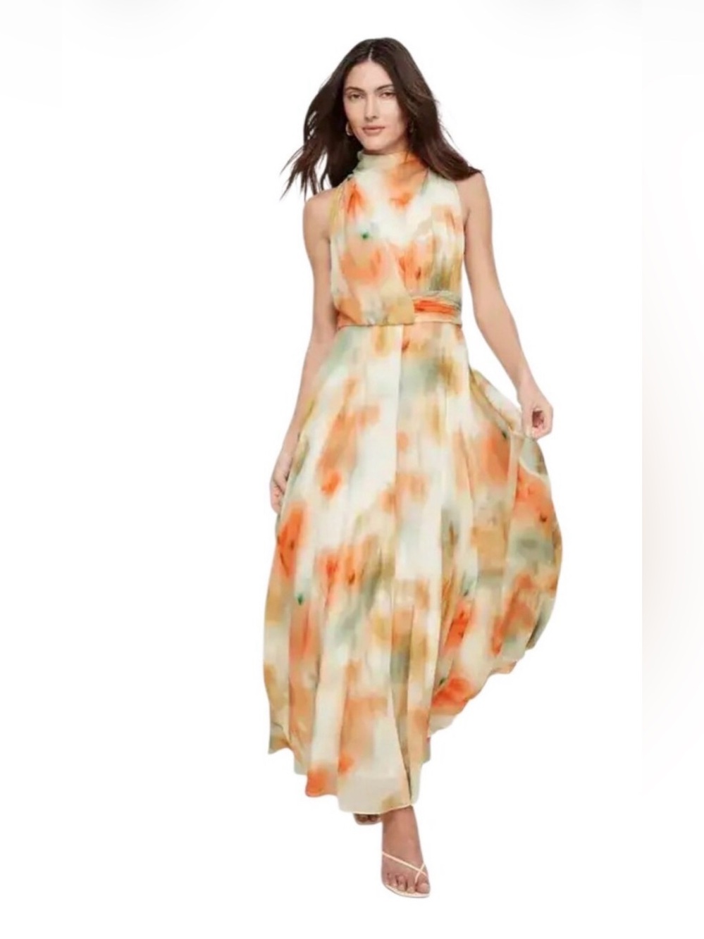 NWT banana republic size 20 high neck chiffon maxi dress